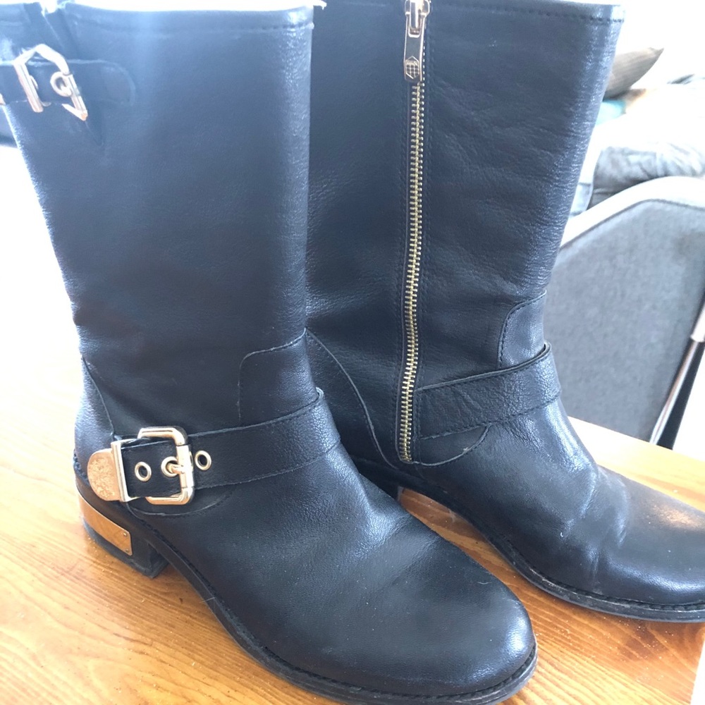 Vince Camuto biker-style boots. Size 8 1/2.